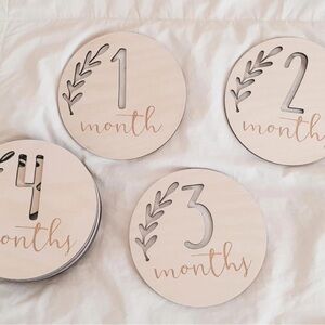 Wooden Baby Milestone Cards